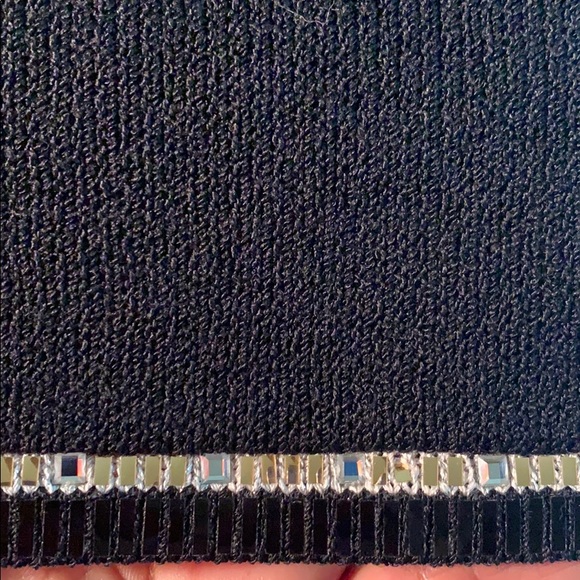 St John Evening Jacket W/ Blue,Clear Rhinestones - Picture 5 of 5